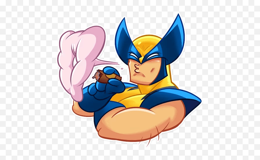 Wolverine - Telegram Sticker Wolverine Sticker For Whatsapp Png,Wolverine Transparent