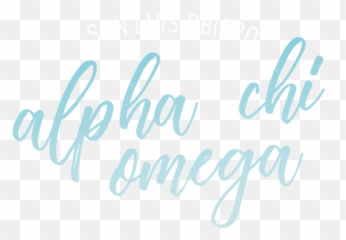 Alpha Chi Omega Cal Poly Slo - Calligraphy png