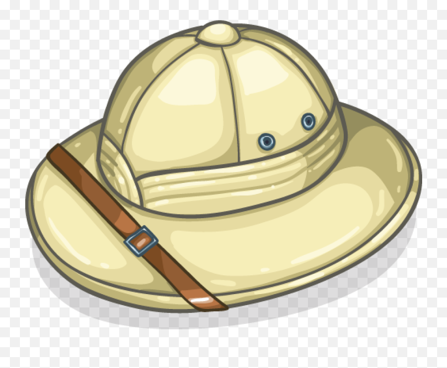 Download Cartoon Safari Hat Modern Item - Safari Hats Cartoon Png,Safari Hat Png