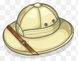 Download Cartoon Safari Hat Modern Item - Safari Hats Cartoon Png,Safari Hat Png