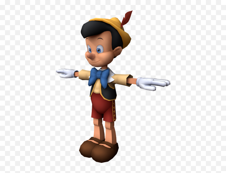 Playstation 2 - Kingdom Hearts Pinocchio The Models Resource Pinocchio Kingdom Hearts Model Png,Pinocchio Png
