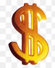Dollar Sign United States Gold - Number png