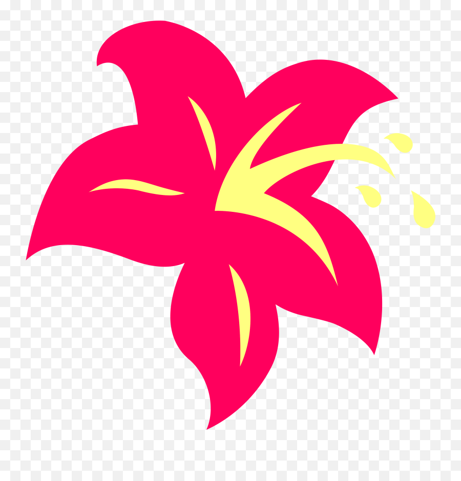 Download Hd Free Images 2018 Hibiscus Flower Clipart Black - My Little Pony Cutie Mark Flower Png,Hibiscus Flower Png