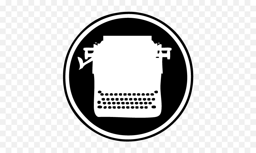 Pin - Typewriter Logo On Black Png,Divergent Logos