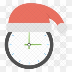 Christmas Countdown Icon Of Flat Style - Clock png