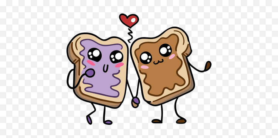 Peanut Butter Jam Sandwich Love - Transparent Png U0026 Svg Peanut Butter And Jelly Sandwich,Peanut Png