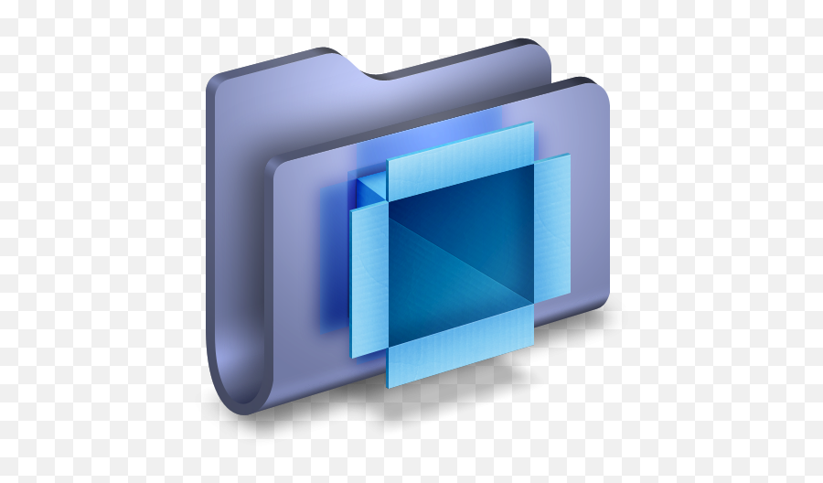 3d Folder Dropbox Violet Icon Png Clipart Image Iconbugcom - Folder 3d Icon Svg,Dropbox Png