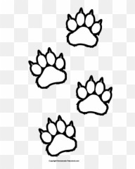Free Paw Prints Clipart 8 - Clipartix Tiger Paw Prints Art png