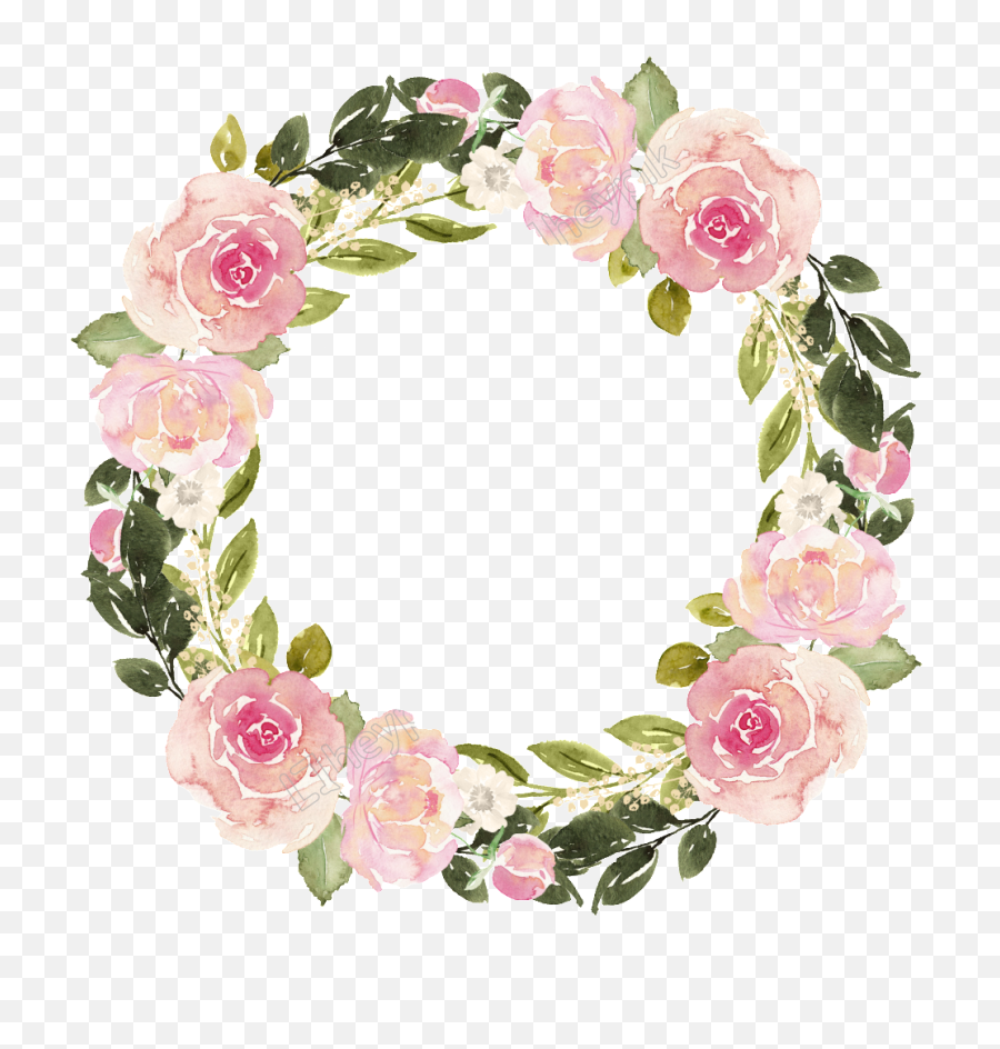 Watercolor Flower Wreath Png Picture 2230690 - Free Watercolor Floral Wreath,Watercolor Flowers Transparent Background