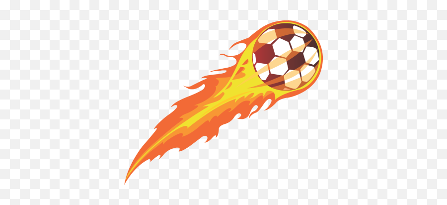 Blue Soccer Ball - Flaming Soccer Ball Png Full Size Png Soccer Ball With Flames Transparent,Ball Of Fire Png