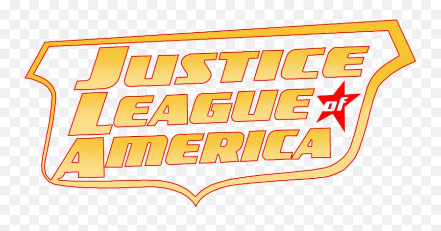 Justice League Of America Volume 2 Logo Recreated With - Horizontal Png,Justice League Logo Png