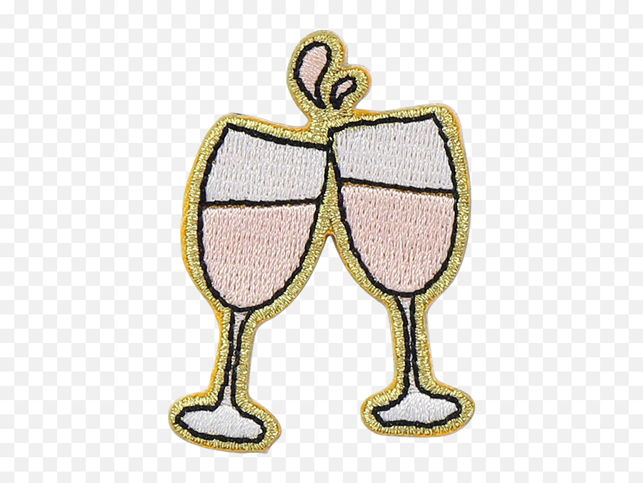 Rosé Cheers Sticker Patch - Decorative Png,Cheers Png