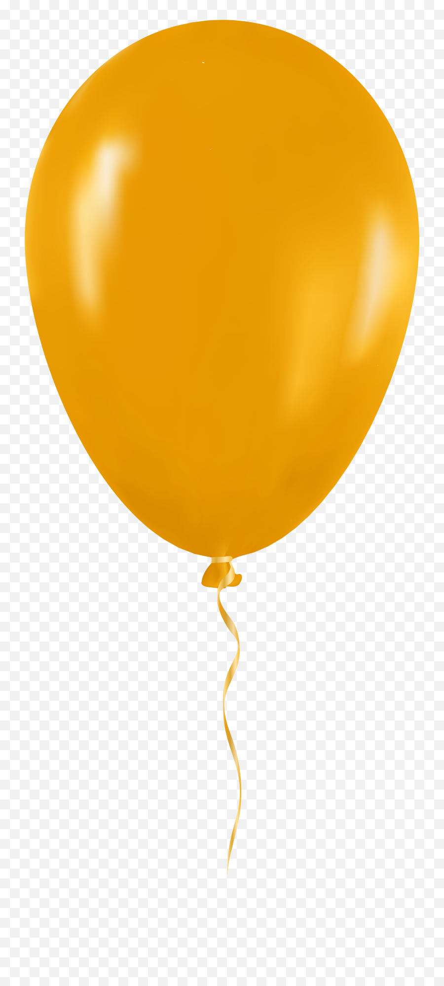 Clipart Balloon Orange Transparent - Transparent Yellow Balloon Png,Baloon Png