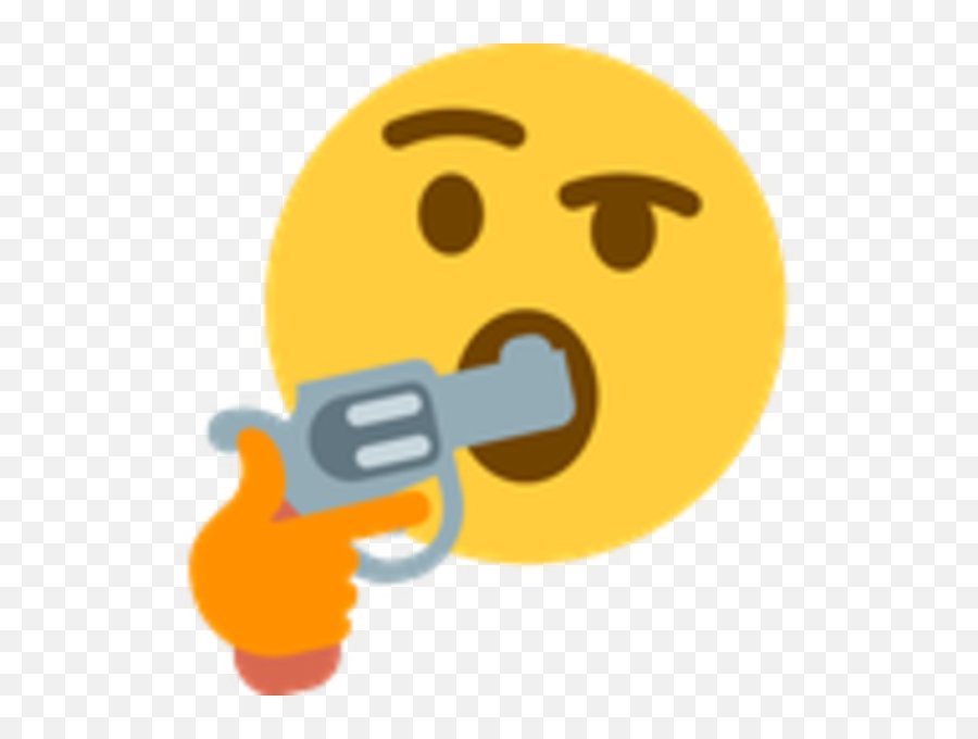 Thinking Emoji Gun In Mouth Clipart - Discord Server Icon Gif Png,Thinking Emoji Transparent