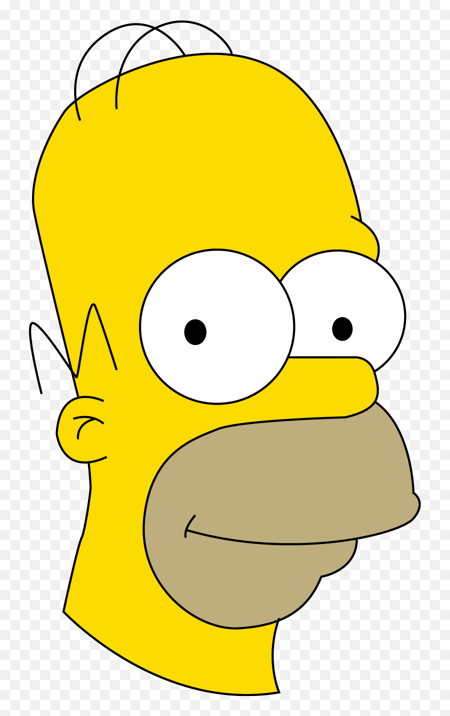 Homer Simpson Head Png Clipart - Homer Simpson Face Png,Homer Png