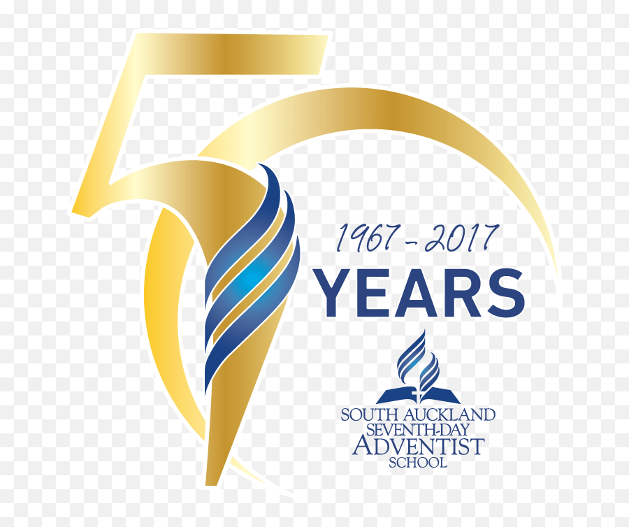 50th - Logocolourv2 South Auckland Sda School Sda 50 Years Logo Png,Seventh Day Adventist Logo