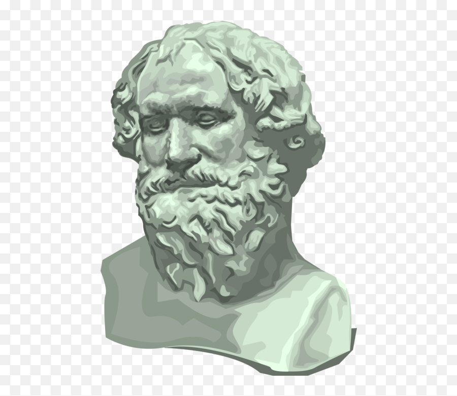 Archimedes Greek Mathematician - Vector Image Stem And Leaf Joke Png,Greek Bust Png