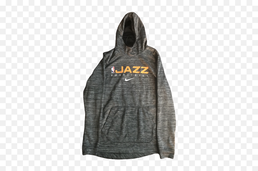 Trevon Bluiett Utah Jazz Team Issued Hooded Sweatshirt Size Lt - Hooded Png,Utah Jazz Logo Png