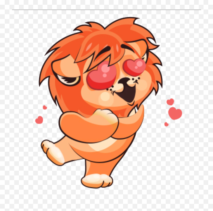 Download Freetoedit Sticker Stickers Lion Emojis Emoticon - Lion Discord Emotes Png,Lion Cartoon Png