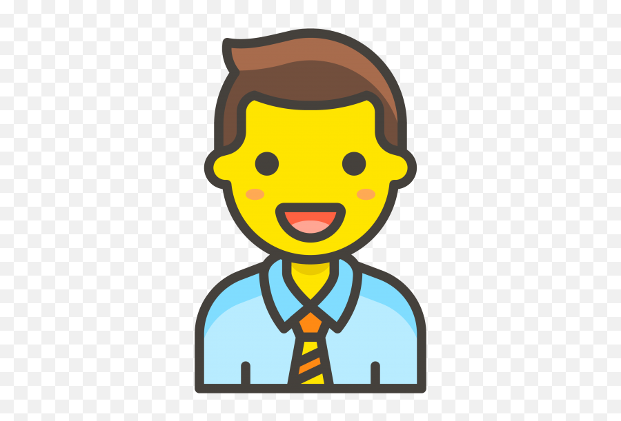 Download Hd Man Office Worker Emoji - Singer Icon Png Office Worker Png,Man Emoji Png