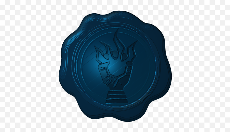 Wax Seal Png Picture - Blue Wax Seal Transparent Background,Wax Seal Png