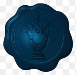 Wax Seal Png Picture - Blue Wax Seal Transparent Background,Wax Seal Png
