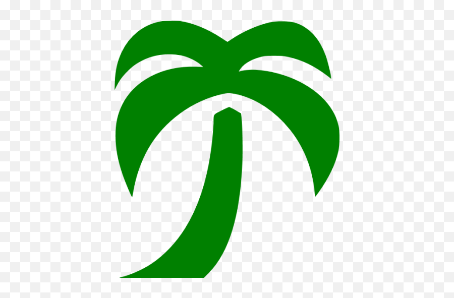 Green Palm Tree Icon - Green Palm Tree Icon Png,Palm Tree Icon