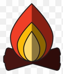 Campfire Flame Icon - Canva Language png