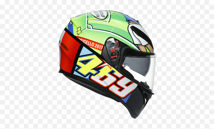 All2bikes Cascos Indumentaria - Agv K3sv Rossi Mugello 2017 Png,Icon Airframe Pro Pleasuredome 2 Helmet