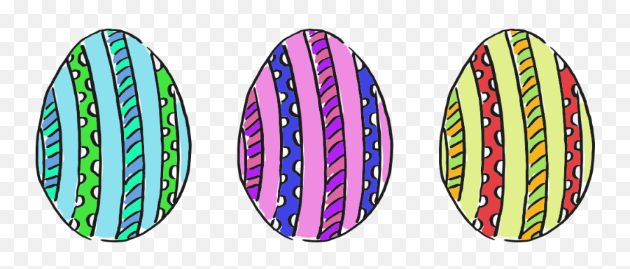 Easter Eggs - Icon Clipart Full Size Clipart 1950187 Line Of Easter Eggs Transparent Clipart Png,Nest Egg Icon