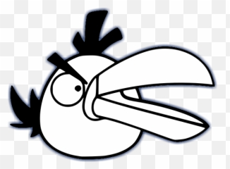 Free Angry Birds Black And White Download - Angry Birds Clip Art Black And White Png,Angry Birds Icon Set