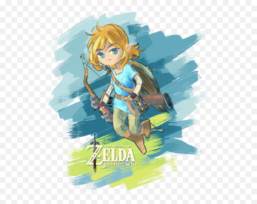 Download Link Breath Of The Wild By - Illustration Png,Breath Of The Wild Link Png