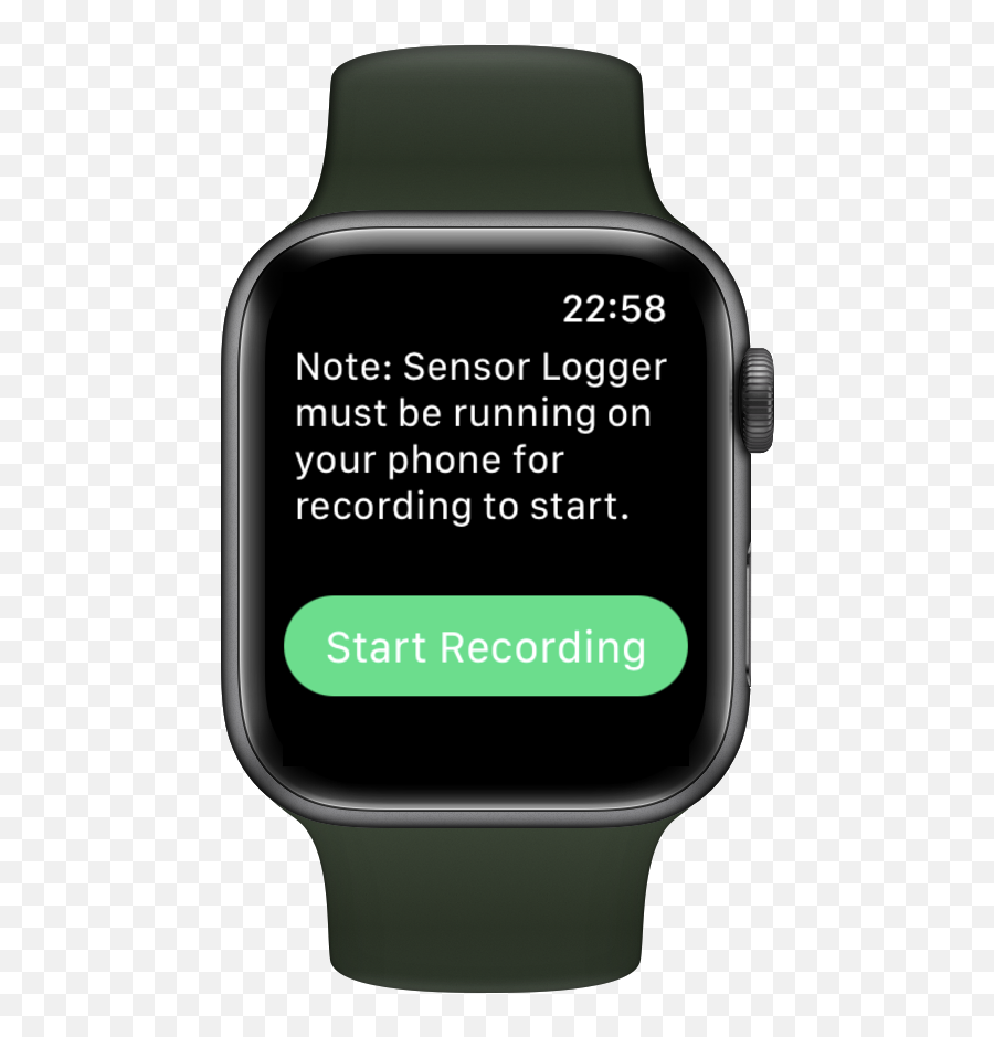 Sensor Logger Kelvin Choi - Apple Watch Series S5 44mm Black Png,Green Phone Icon On Apple Watch