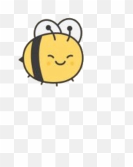 The Coolest Bee Stickers - Happy png