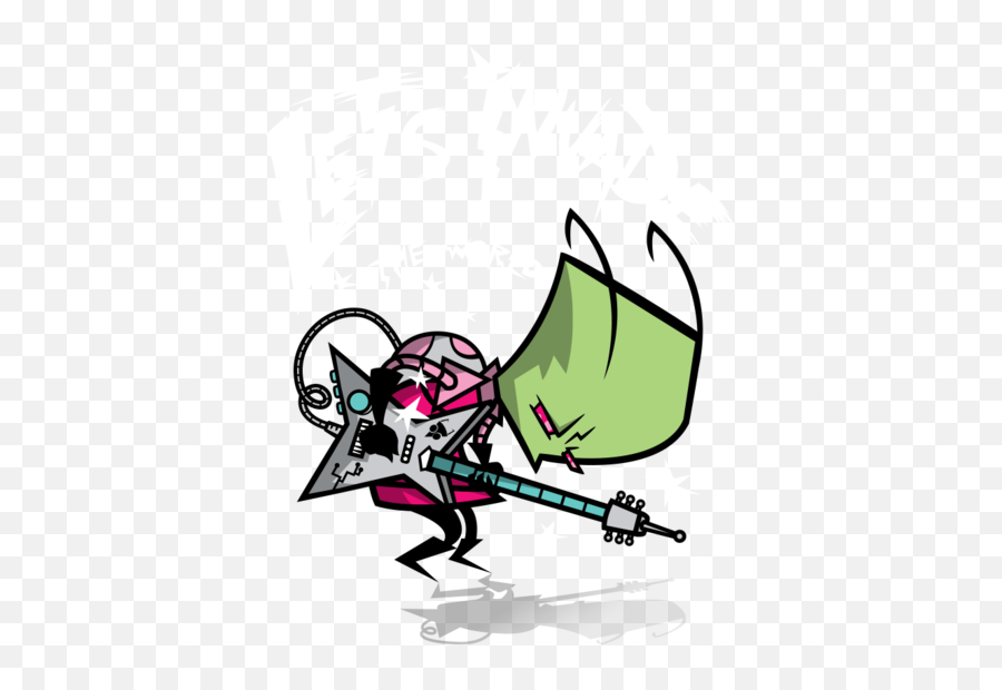 Zim Pilgrim By Italiux Scott Movie Geek Art - Invader Zim Guitar Png,Invader Zim Icon