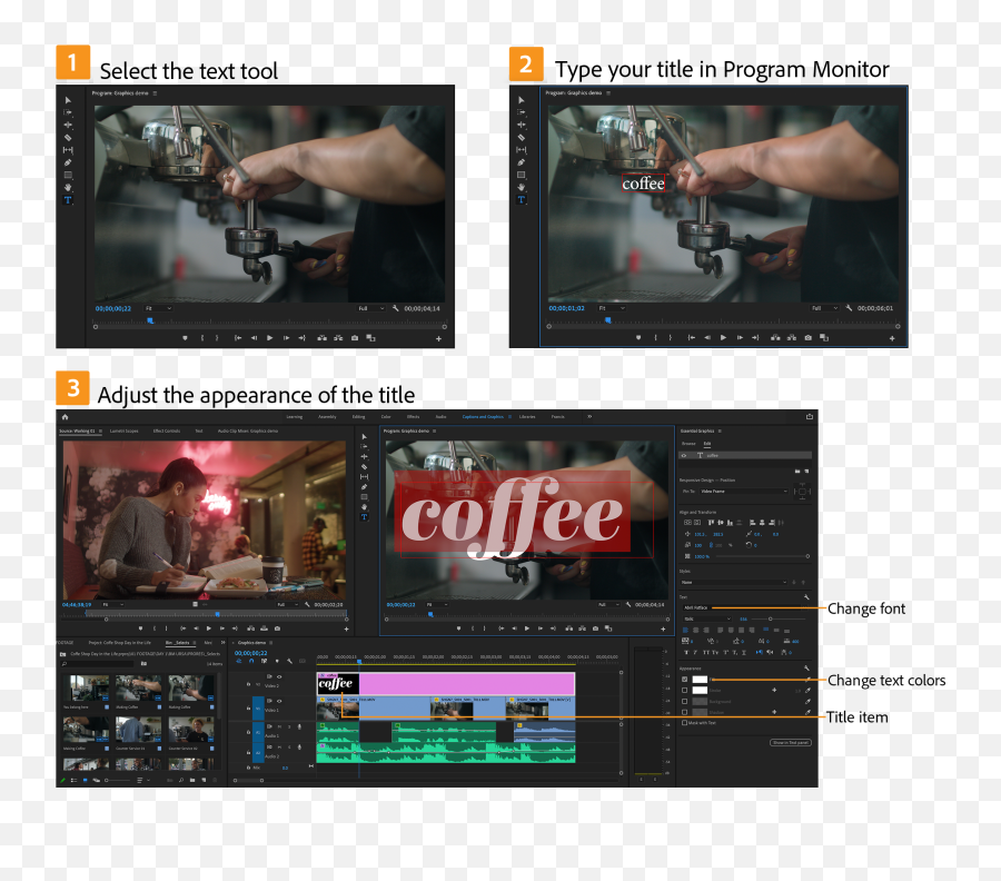How To Create Titles In Premiere Pro - Video Png,Panasonic Eluga Icon Flip Cover