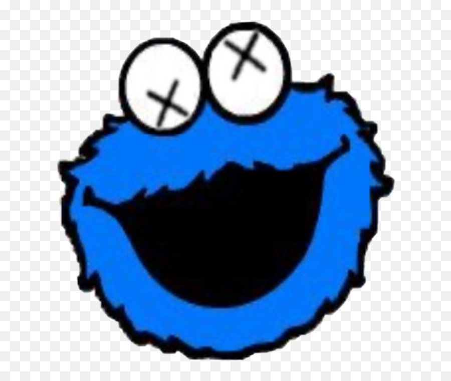 Kaws Freetoedit 319138448141211 By Cherrybomb55 - Sesame Street Cartoon Cookie Monster Png,Monster Head Icon