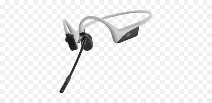 Shokz Uk Professional Bone Conduction Sports Headphones - Aftershokz Opencomm Light Grey Png,Jawbone Icon Hd Bluetooth Headset