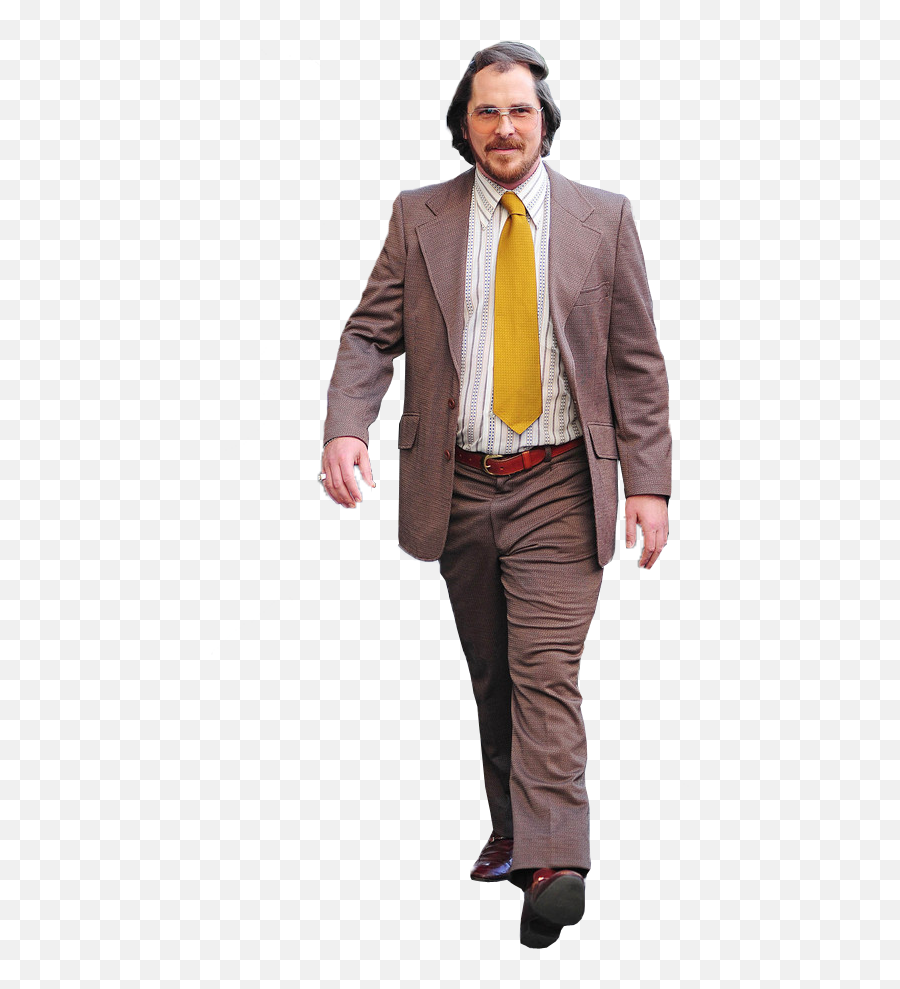 Christian Bale Transparent Background - Christian Bale American Hustle Png,Man Standing Png