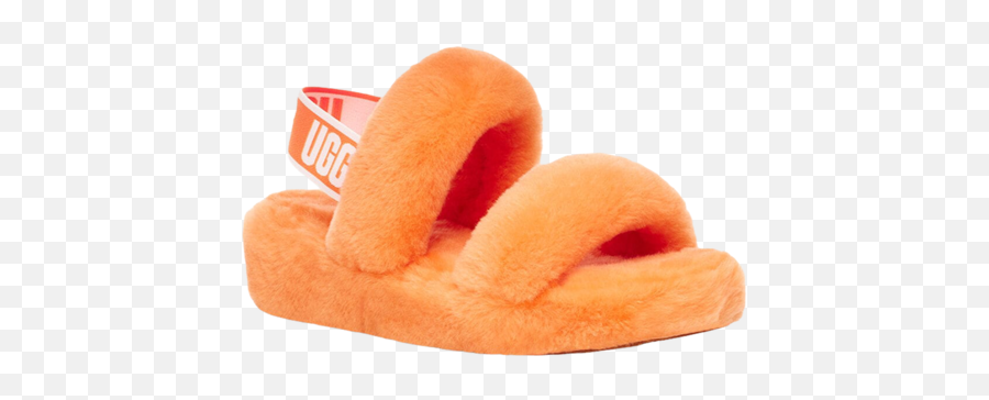 Ugg Oh Yeah 1107953 - Cppp Slides California Poppy Garmentory Orange Ugg Slippers Png,Ugg Icon