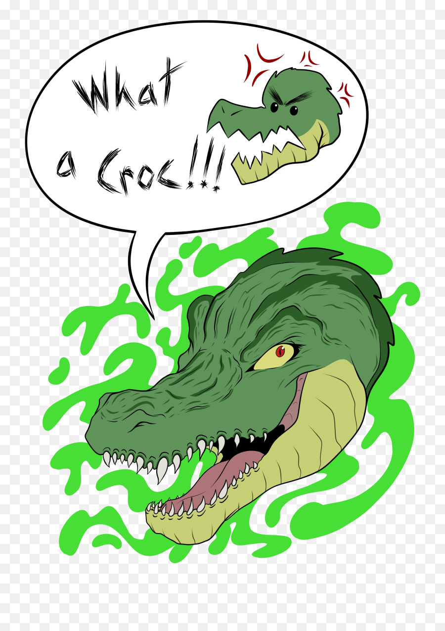 What A Croc Artworktee - Clip Art Png,Croc Png