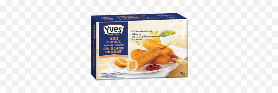 Yves Veggie Cuisine Canada - Yves Veggie Corn Dogs Png,Corn Dog Png