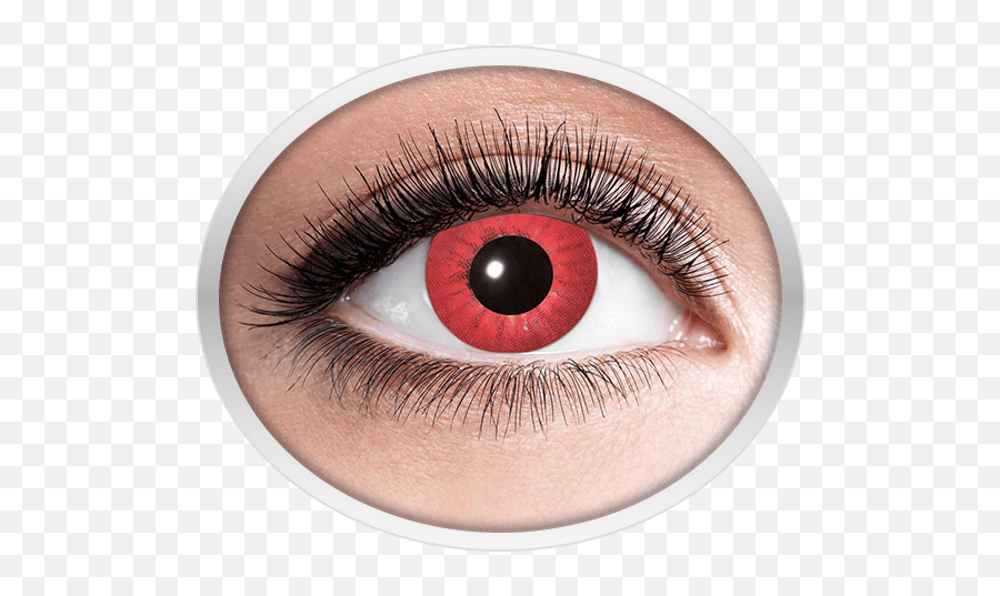 Red Contact Lenses Electro Funlenses - Discountlensch Ojos Amarillos Lentes De Contacto Png,Creepy Eye Png