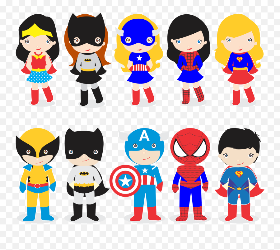 Sublimando Ideias Vetores - Chibi Os Super Heróis Bebês Super Herois Desenho Png,Super Heroes Png