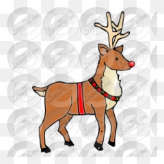 Rudolph Picture For Classroom Therapy Use - Great Rudolph Clip Art Png,Rudolph Png