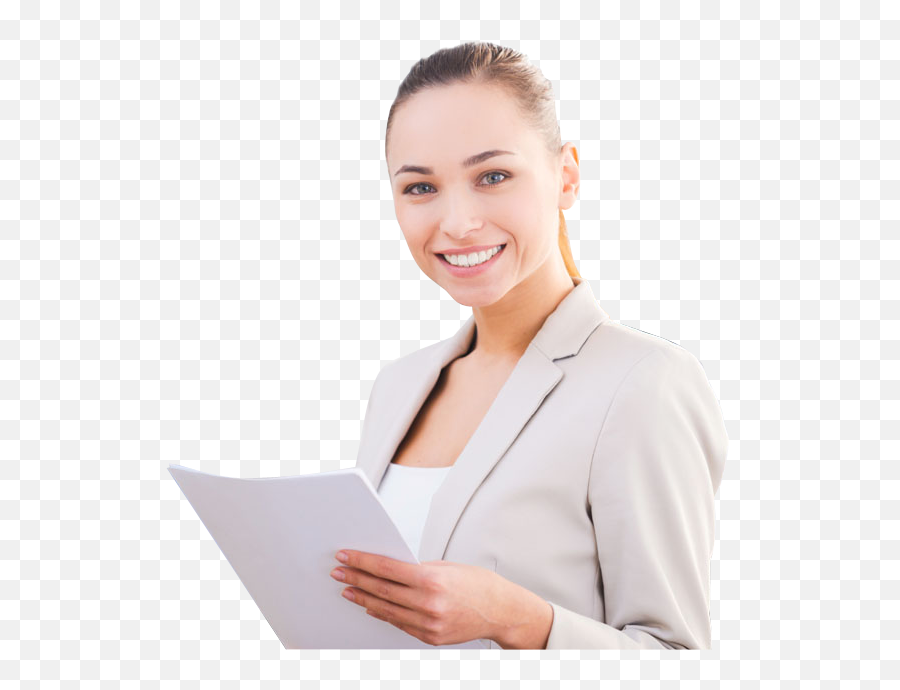 Download Beautiful Smiling Business Woman With Tablet - Portable Network Graphics Png,Business Woman Png