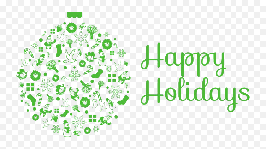 Happy Holidays Transparent Background - Happy Holiday Free Clip Art Png,Happy Transparent Background