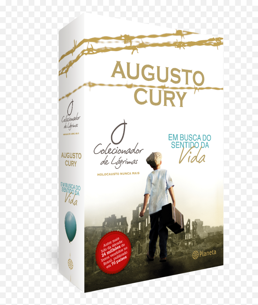 Box Augusto Cury - O Colecionador De Lágrimas E Em Busca Do Sentido Da Vida Augusto Cury O Colecionador De Lágrimas Png,Lagrimas Png