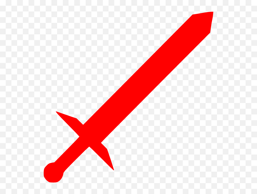 Red Sword Clipart - Red Sword Clipart Png,Sword Clipart Transparent Background