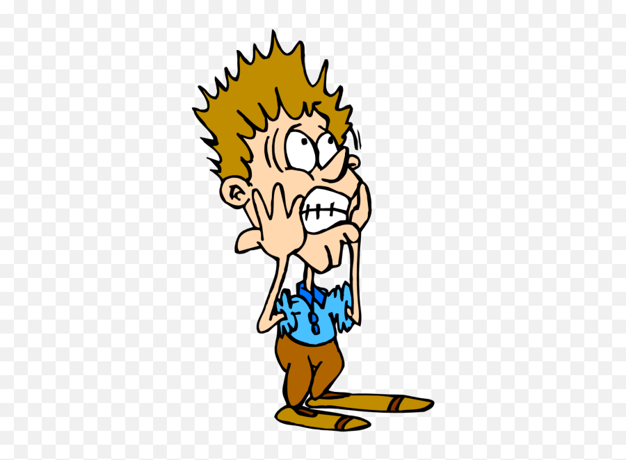 Scared Person Clipart - Terrified Clipart Png,Person Clipart Png